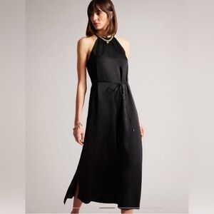 BNWT Ted Baker Black Halter Dress